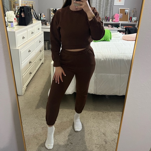 Zara Other - Chocolate Brown Zara Sweatsuit